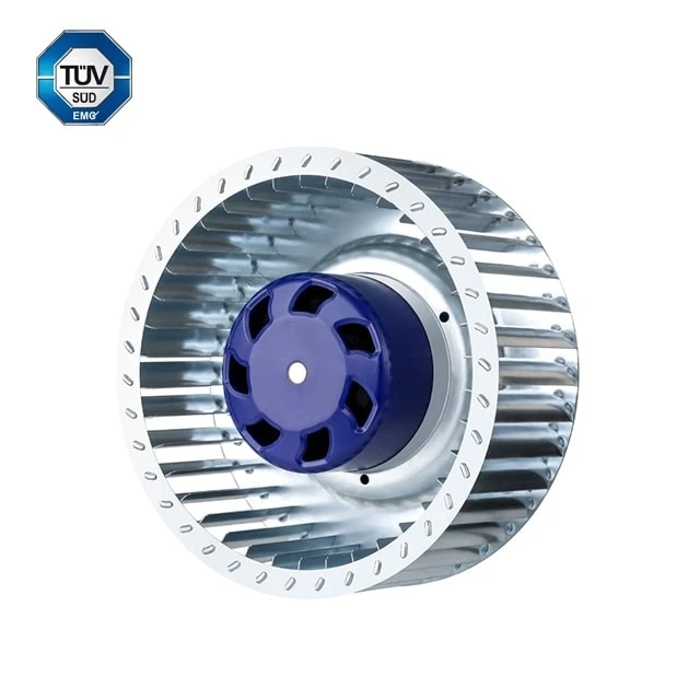 133mm Air Conditioner Extractor Rotor DC Forward Curved Centrifugal Fan 24v For Extruders factory