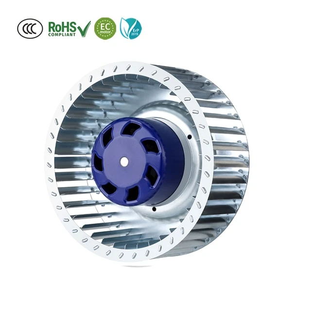 133mm Air Conditioner Extractor Rotor DC Forward Curved Centrifugal Fan 24v For Extruders